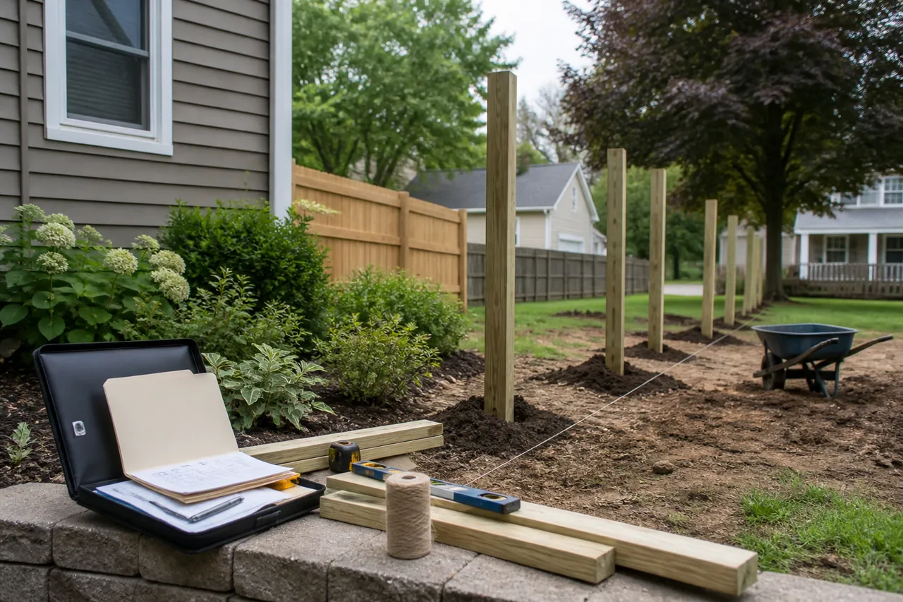 Preparing Plants and Access Before Fence Installation